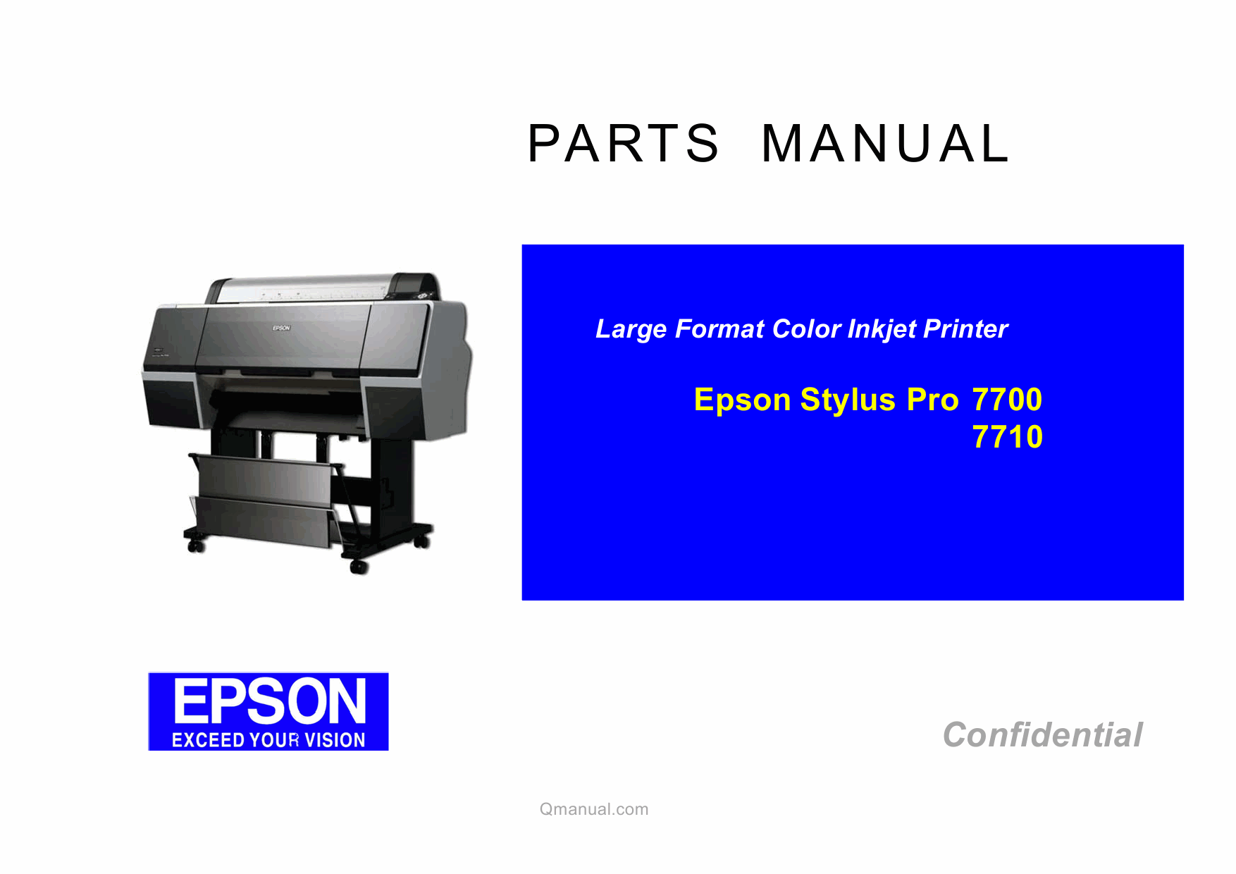EPSON StylusPro 7700 7710 Parts Manual-1 EPSON StylusPro 7700 7710 Parts Manual-1